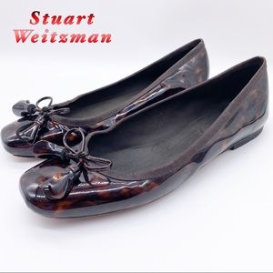Stuart Weitzman-Tortoise Tassel Ballet Flats 8